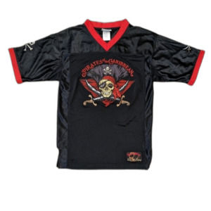 Disney Pirates of the Caribbean Black and Red Jersey Top